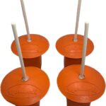 Markwort Orange Base Plugs w/White Indicator - 4 Pk