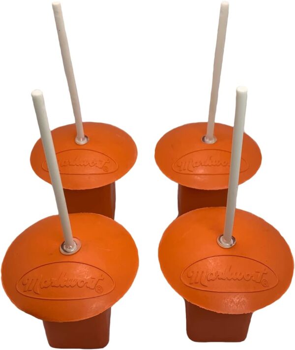 Markwort Orange Base Plugs w/White Indicator - 4 Pk