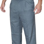 CHARCOAL PLATE PANT EXP WAIST 50