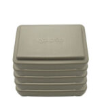 6 in. H Stackable Fitness Step - Gray (Set of 5)