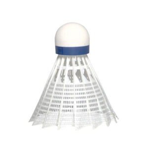 JEX 600 Official Grade Nylon Shuttlecock Foam Base - Medium Speed - White Skirt - 6 Pieces Per Tube