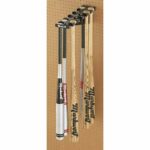 Markwort Pegboard Bat Rack, Black
