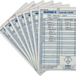 Glovers BB/SB Lineup Cards 24 Sets