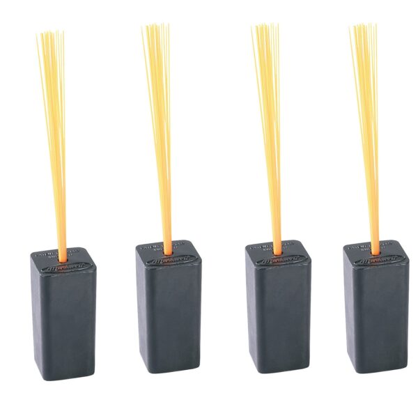 Markwort Black Base Plugs with Orange Bristles - 4 Pack